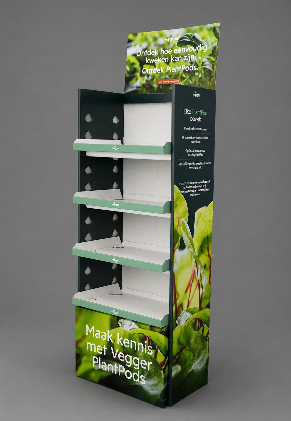 Standaard Palletdisplay met voorzetstuk Standaard Palletdisplay met voorzetstuk