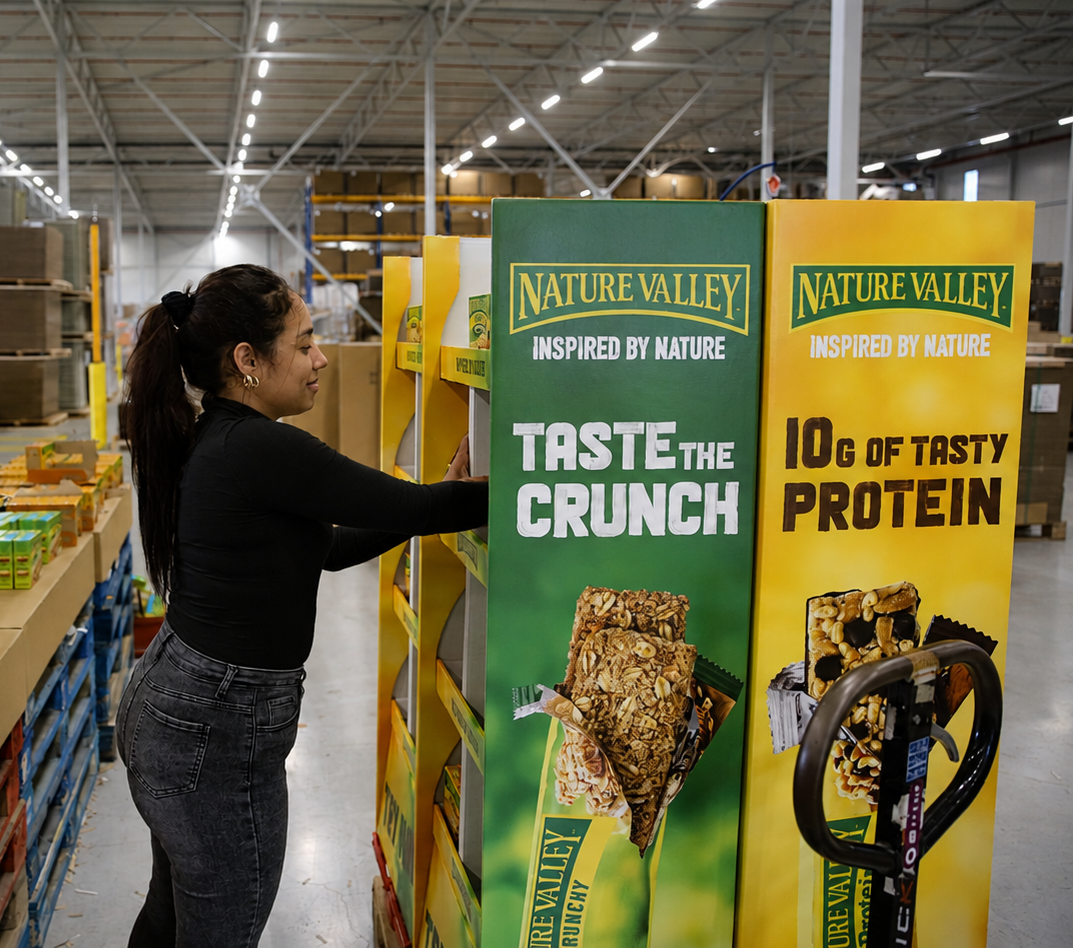 Displays Nature Valley afvullen Displays Nature Valley afvullen