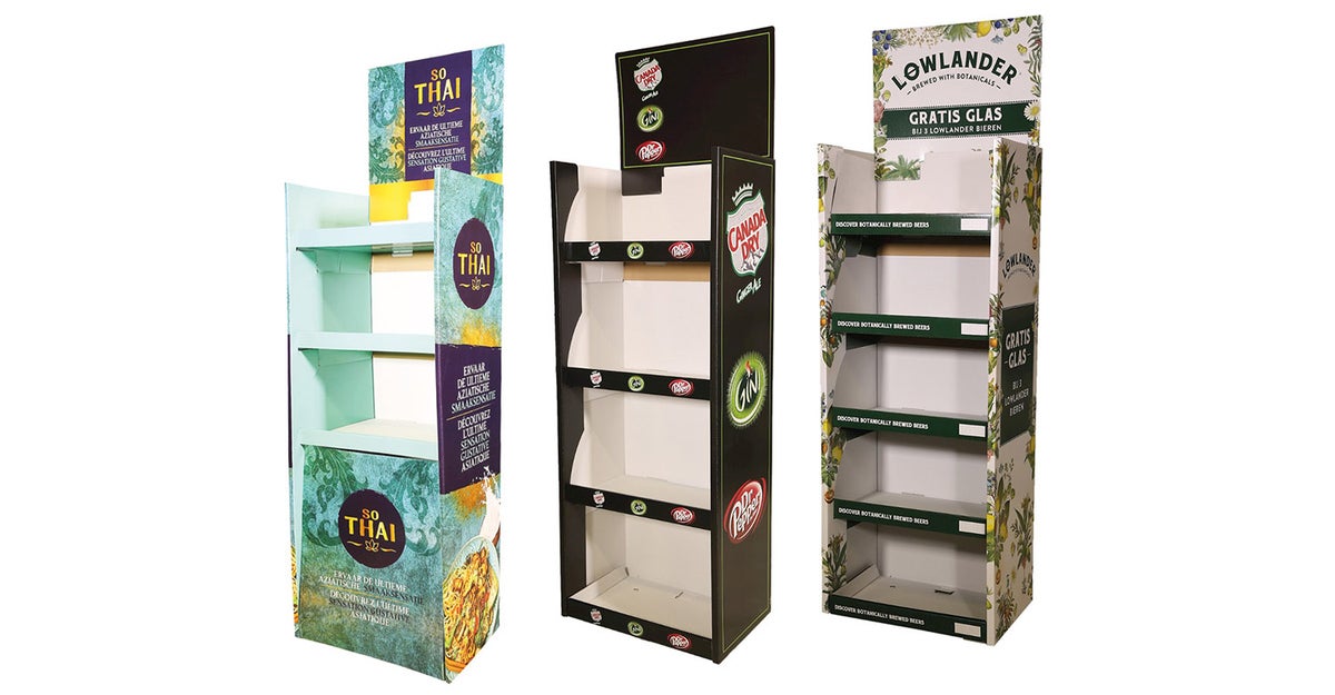 2 second hang-in kartonnen display in 3 - 4 of 5 trays 2 second hang-in kartonnen display in 3 - 4 of 5 trays